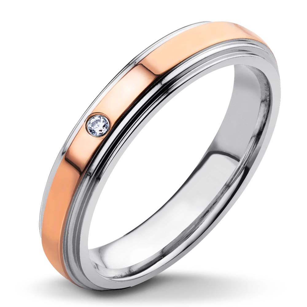 Wedding bands set with floral design. His and hers wedding rings